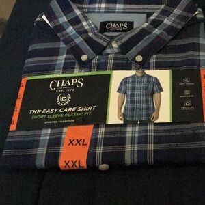 Chaps short sleeve button down shirt size xxl